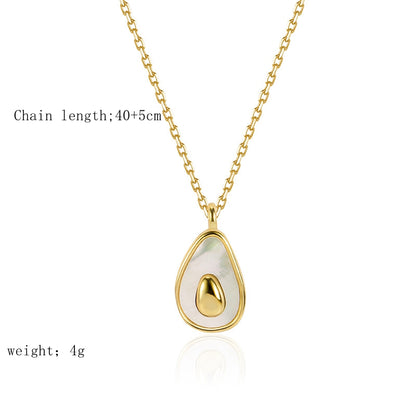 Simple Style Solid Color Sterling Silver Plating 14k Gold Plated Pendant Necklace