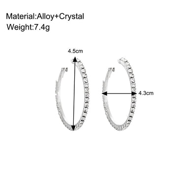 1 Pair Simple Style Classic Style Heart Shape Inlay Alloy Zircon Earrings
