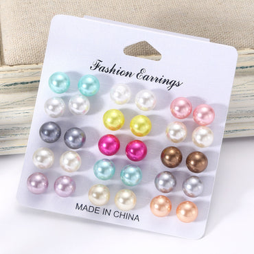 Wholesale Jewelry Classic Style Commute Solid Color Alloy Stoving Varnish Ear Studs