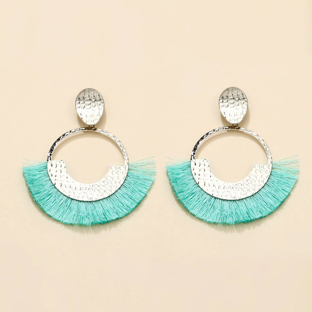 1 Pair Retro Color Block Plating Alloy Gold Plated Drop Earrings