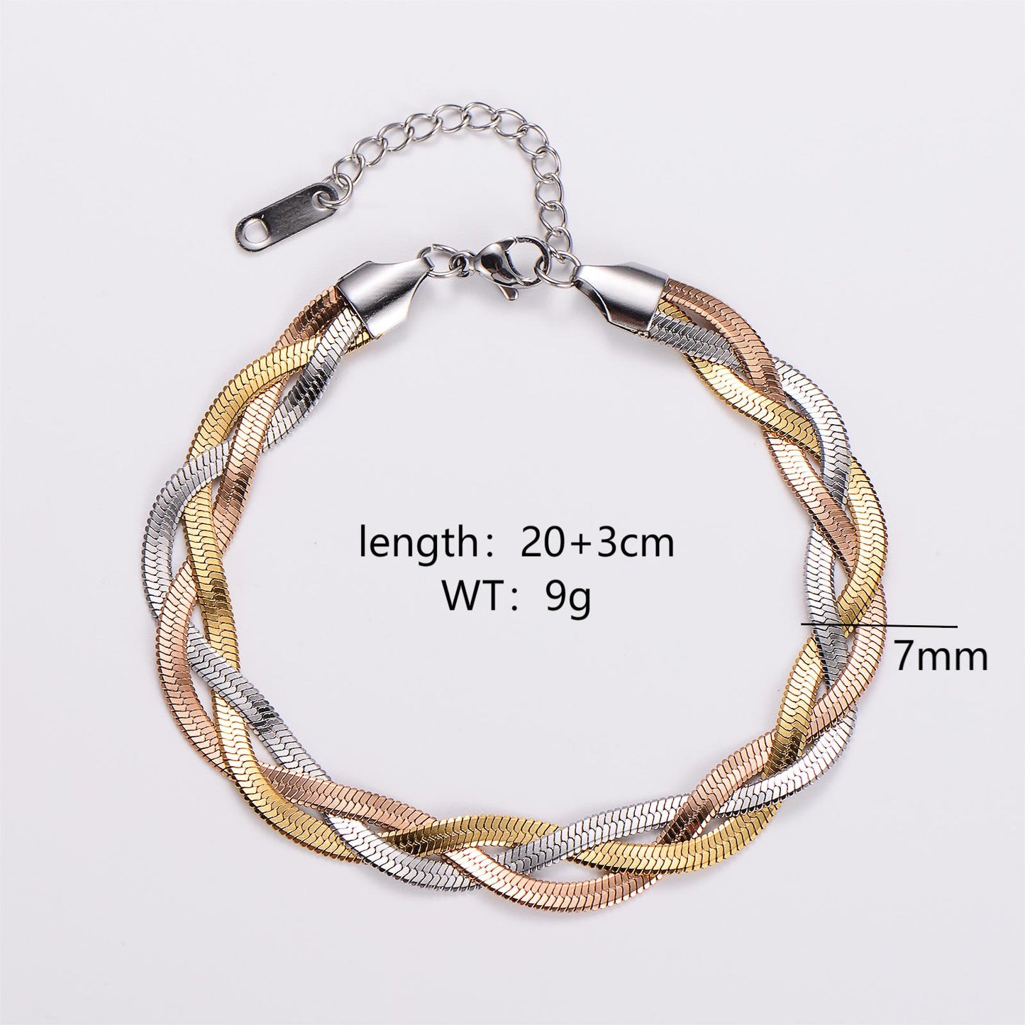 Streetwear Solid Color Stainless Steel Plating 18k Gold Plated Bracelets Necklace