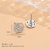 1 Pair Vintage Style Simple Style Classic Style Rose Flower Plating Hollow Out Stainless Steel Silver Plated Ear Studs