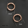 1 Pair Simple Style Commute Circle Plating Stainless Steel 14k Gold Plated 18k Gold Plated White Gold Plated Hoop Earrings