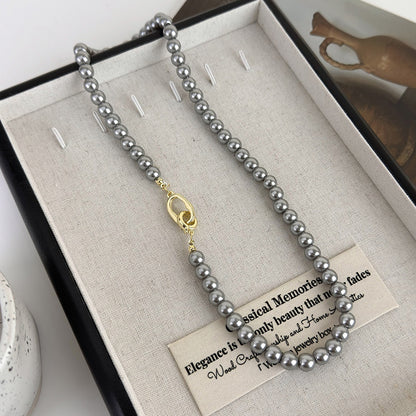 Elegant Glam Round Artificial Pearl Alloy Beaded Women's Necklace