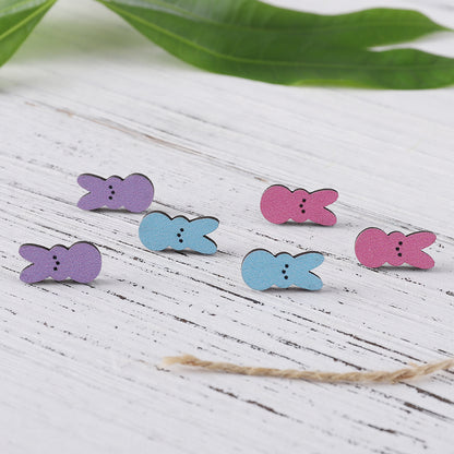 Wholesale Jewelry Retro Rabbit Wood Ear Studs