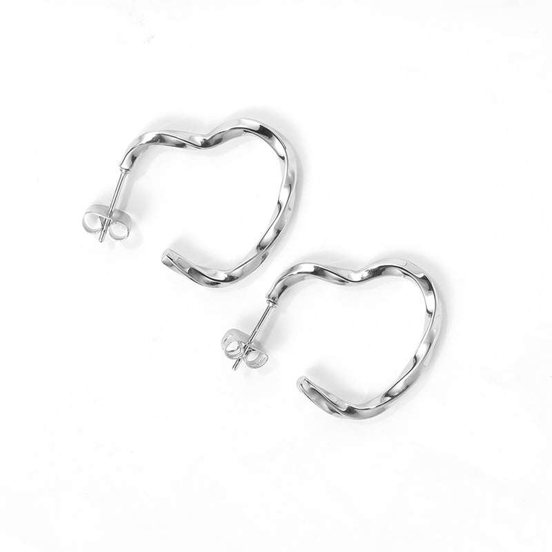 1 Pair Simple Style Classic Style Solid Color Polishing Stainless Steel Ear Studs