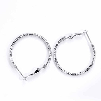 1 Pair Simple Style Classic Style Solid Color Stainless Steel Earrings