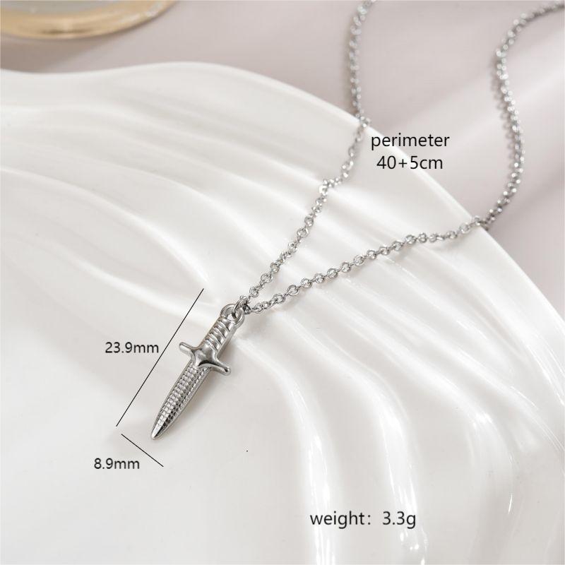 Simple Style Star Heart Shape Bow Knot Stainless Steel Polishing Plating 18k Gold Plated Pendant Necklace