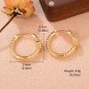 1 Pair Ig Style Square Copper Zircon 18k Gold Plated Hoop Earrings