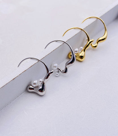 1 Pair Fashion Solid Color Copper Plating Earrings