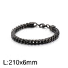 Simple Style Solid Color Titanium Steel Plating Chain 18K Gold Plated Men'S Bracelets