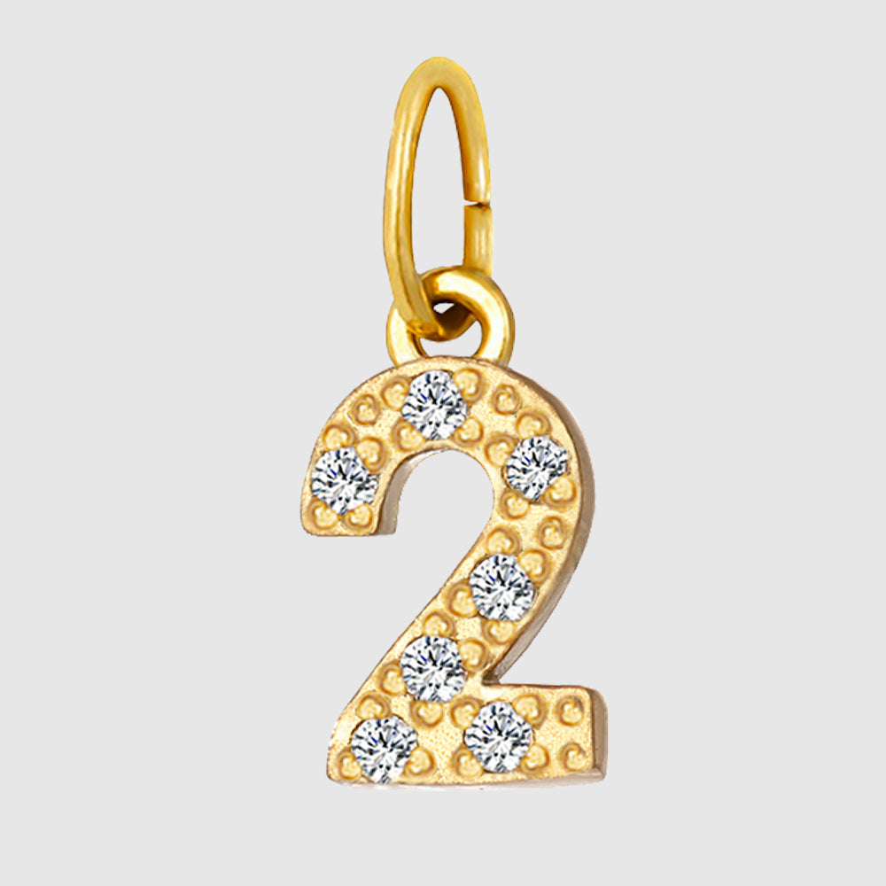 Streetwear Letter Stainless Steel Inlay Zircon Charms Jewelry Accessories