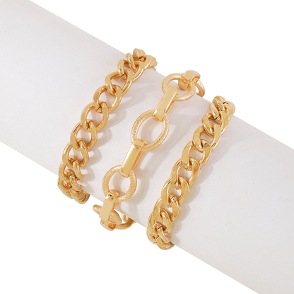 Modern Style Simple Style Solid Color Iron Wholesale Bracelets