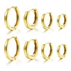 1 Set Simple Style Classic Style Solid Color Plating Copper Gold Plated Earrings