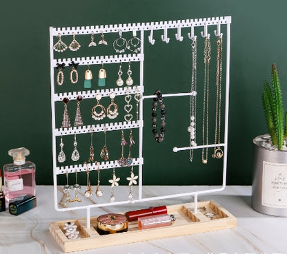 Glam Square Iron Jewelry Rack