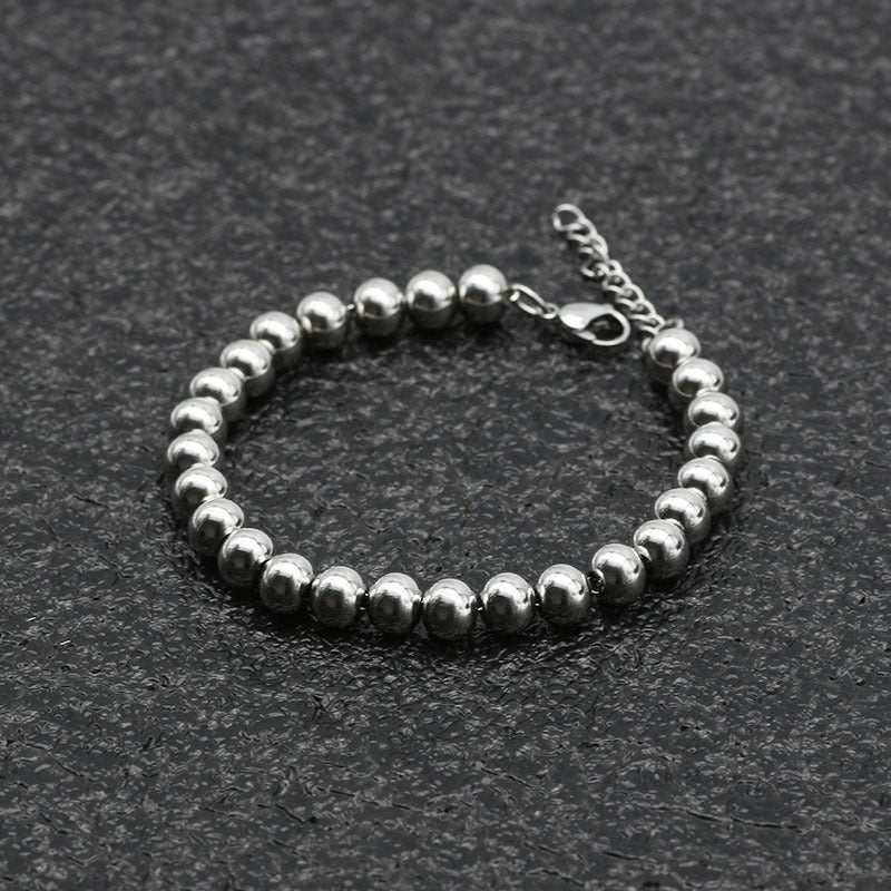 Simple Style Geometric Titanium Steel Plating Bracelets