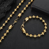 Hip-hop Geometric Stainless Steel Plating Bracelets Necklace