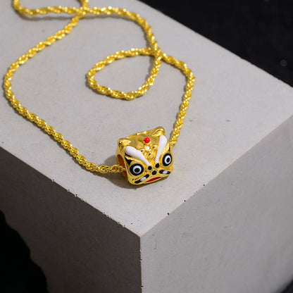 Cute Lion Copper Necklace