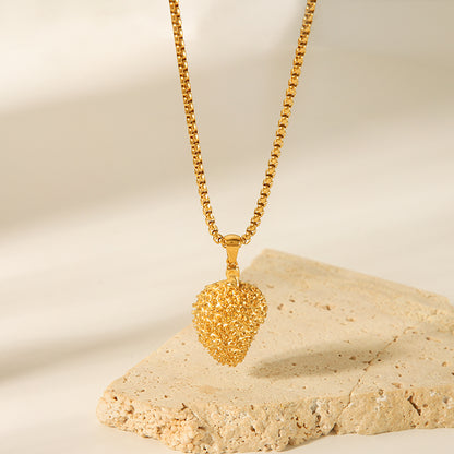 Ig Style Simple Style Fruit Stainless Steel Plating 18k Gold Plated Pendant Necklace