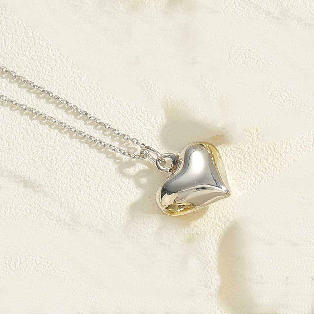 Vintage Style Simple Style Heart Shape Copper 14k Gold Plated Pendant Necklace