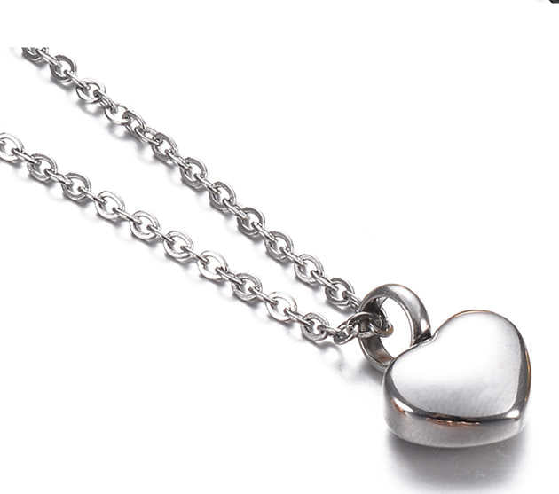 Sweet Heart Shape Stainless Steel Plating Charms Pendant Necklace