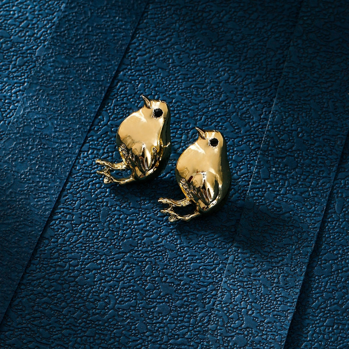 1 Pair Retro Bird Plating Alloy Ear Studs