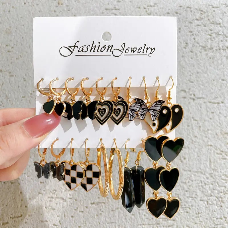 1 Set Fashion Geometric Plating Metal Earrings