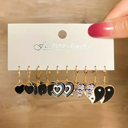 1 Set Fashion Geometric Plating Metal Earrings