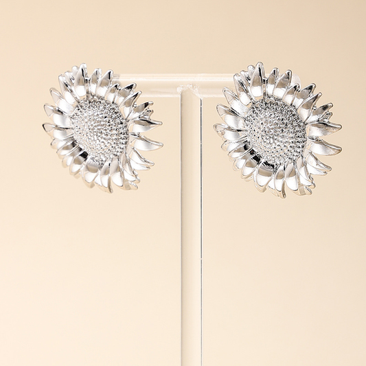 1 Pair Vacation Simple Style Sunflower Alloy Ear Studs