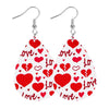 1 Pair Casual Elegant Modern Style Heart Shape Pu Leather Drop Earrings