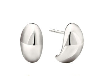 1 Pair Classic Style Solid Color Plating Stainless Steel Hoop Earrings Ear Studs