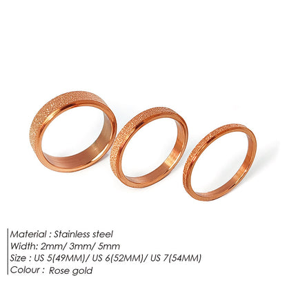 Fashion 316l Titanium Steel Ring New 14k Gold-plated Ring Simple Jewelry Wholesale