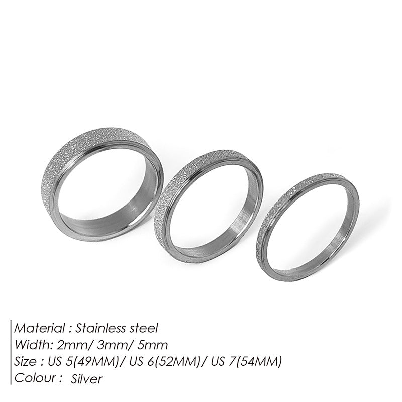 Fashion 316l Titanium Steel Ring New 14k Gold-plated Ring Simple Jewelry Wholesale