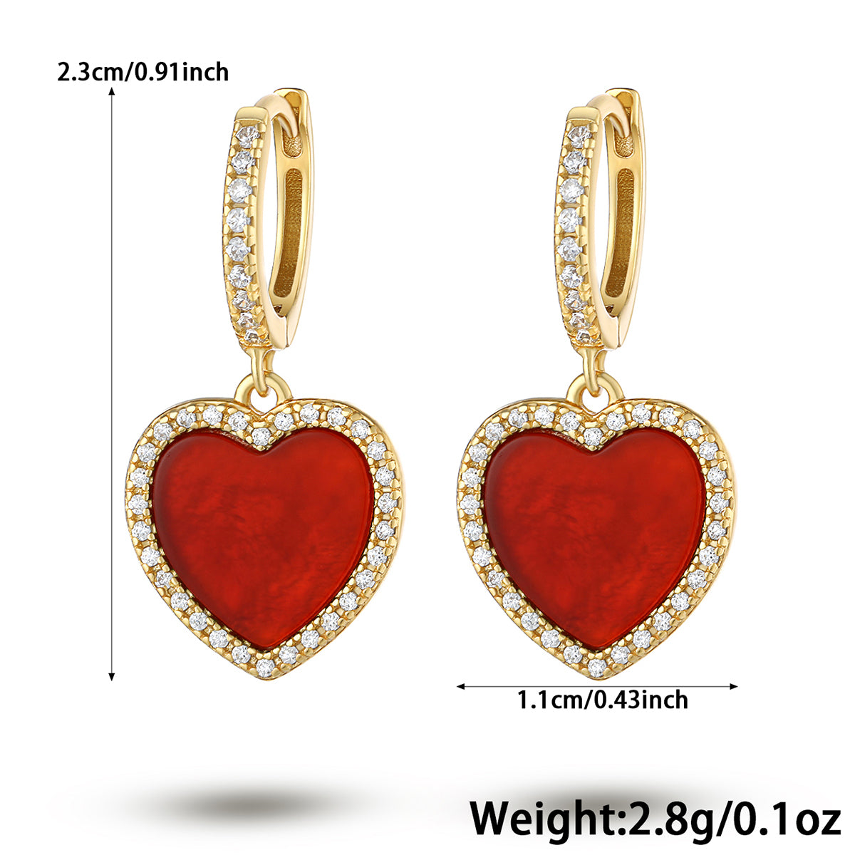 Vintage Style Luxurious Romantic Heart Shape Sterling Silver Plating Inlay Malachite Carnelian Zircon Women's Earrings Necklace