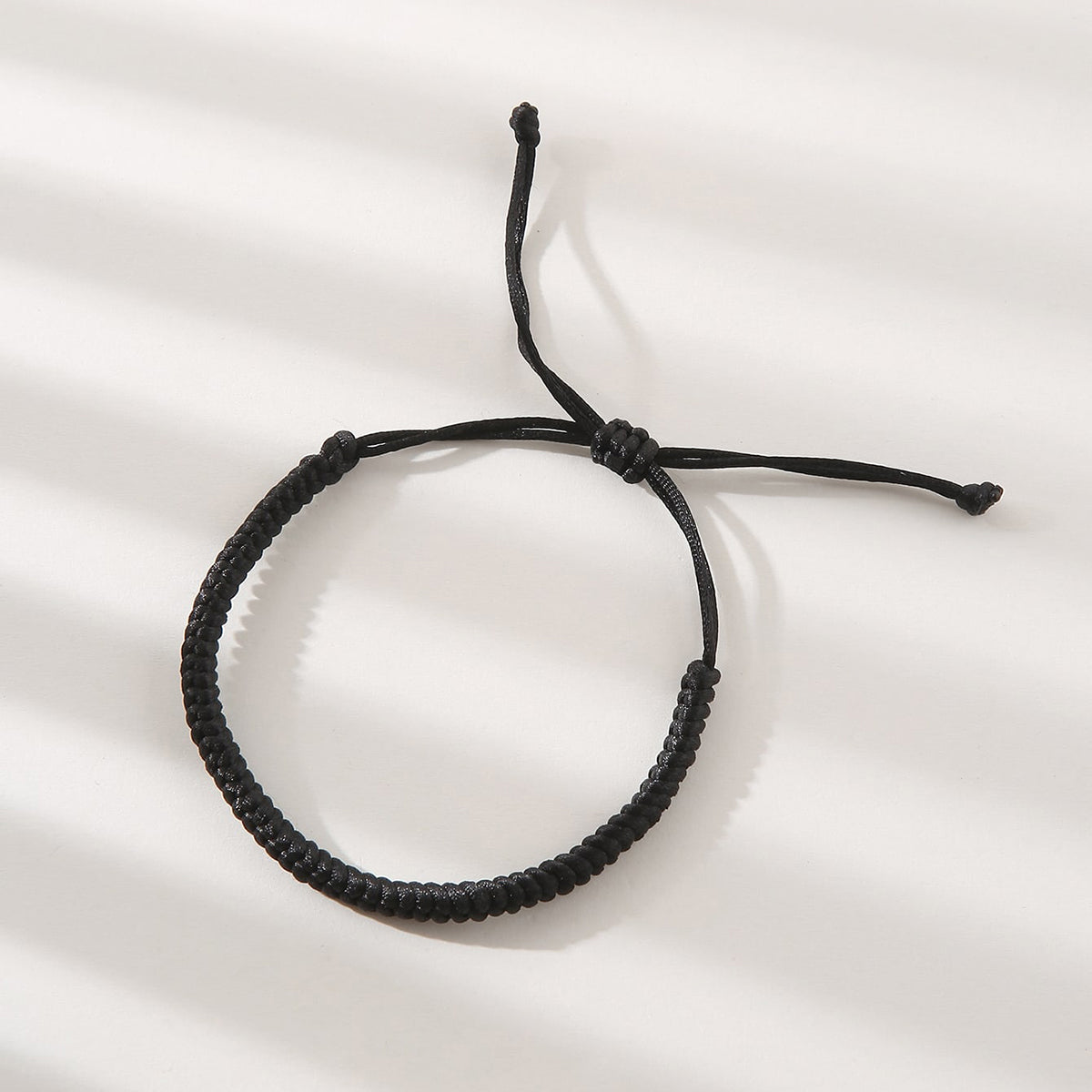 Simple Style Geometric Synthetic Fibre Unisex Drawstring Bracelets