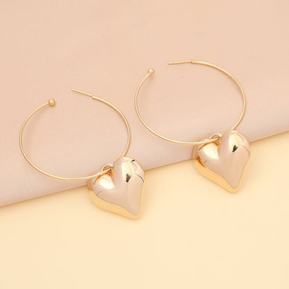 Elegant Glam Heart Shape Alloy Plating Women's Bracelets Earrings Necklace