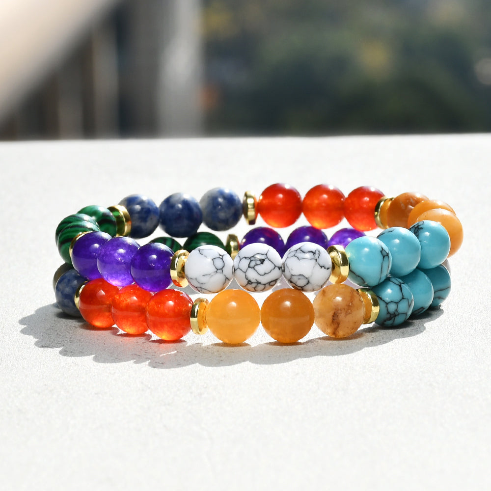 Casual Vacation Geometric Artificial Gemstones Natural Stone Beaded Handmade Women's Bracelets