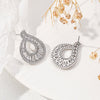 1 Pair Baroque Style Modern Style Polka Dots Plating Hollow Out Inlay Copper Zircon Ear Studs