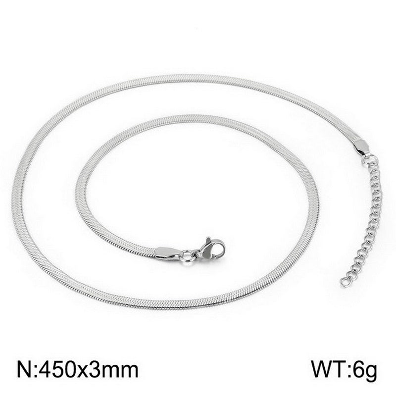 Simple Style Geometric Stainless Steel Plating Layered Necklaces