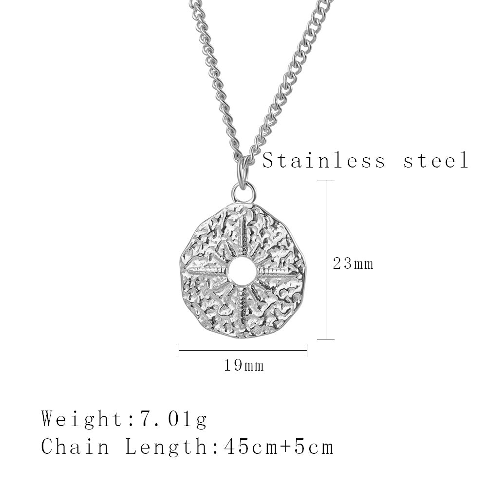 Ig Style Simple Style Irregular Star Stainless Steel Plating Hollow Out 18k Gold Plated Pendant Necklace