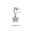 Casual Shiny Star Moon Heart Shape Stainless Steel Alloy White Gold Plated Gold Plated Rhinestones Glass Belly Ring In Bulk