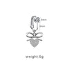 Casual Shiny Star Moon Heart Shape Stainless Steel Alloy White Gold Plated Gold Plated Rhinestones Glass Belly Ring In Bulk