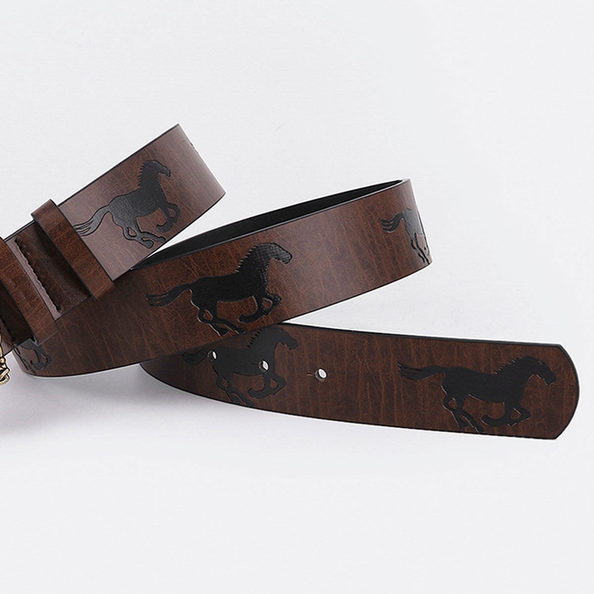 Chinoiserie Basic Retro Cattle Antelope Pu Leather Unisex Leather Belts