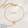 Simple Style Classic Style Cross Heart Shape Crown Stainless Steel Plating 14k Gold Plated Bracelets