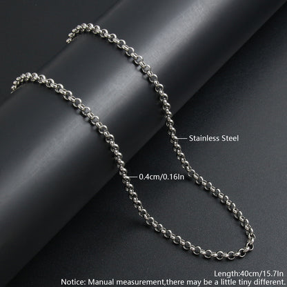 Hip-hop Simple Style Geometric Stainless Steel Plating Necklace