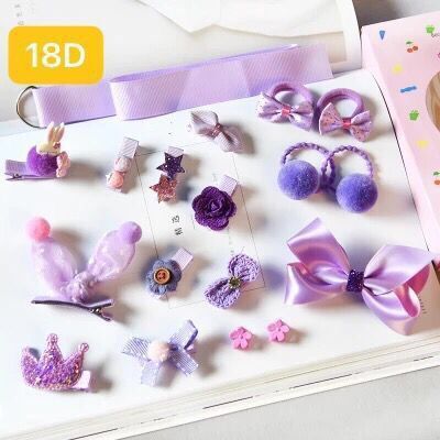 Kid'S Cute Rabbit Flower Bow Knot Cloth Sequins Hair Clip Hair Tie