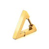 1 Piece Simple Style Triangle Geometric Polishing Plating Titanium Steel Ear Studs