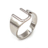 Vintage Style Geometric Letter Alloy Plating Unisex Open Rings