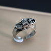 Hip-Hop Cool Style Animal Eye Rhombus Alloy Plating Unisex Rings