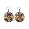 1 Pair Simple Style Letter Pu Leather Drop Earrings